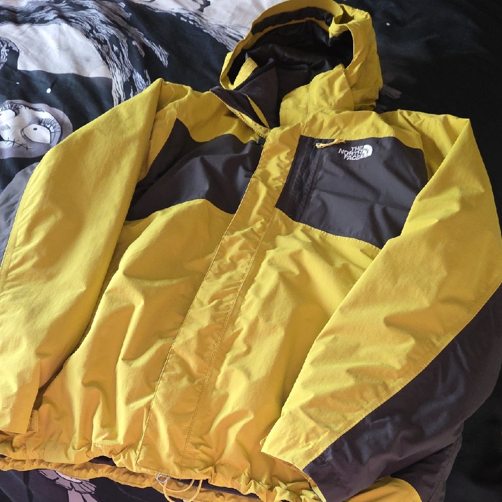 The North Face Mustard and Grey Jacket